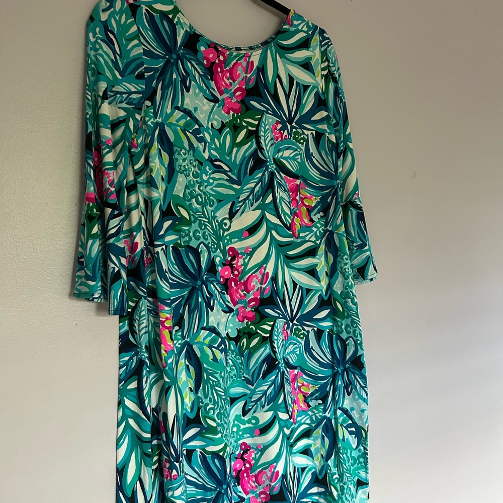 NWOT Lilly Pulitzer Tropical Leaf Print Dress